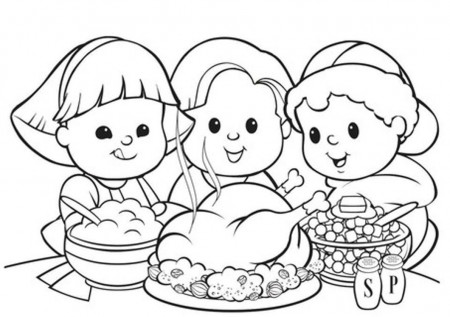 Thanksgiving Meal Coloring Pages | Holidays Coloring pages of ...