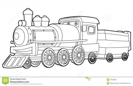 Free Steam Train Coloring Pages - Coloring Page
