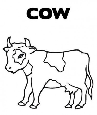 Printable Cow Coloring Pages | Animal Coloring pages of ...