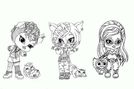 monster high coloring pages kids. download monster high coloring ...