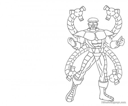 doctor octopus coloring pages - High Quality Coloring Pages