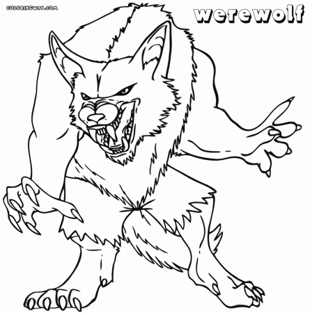 Werewolf coloring pages | Coloring pages to download and print