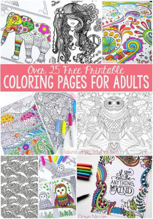 Free Coloring Pages for Adults - Easy Peasy and Fun