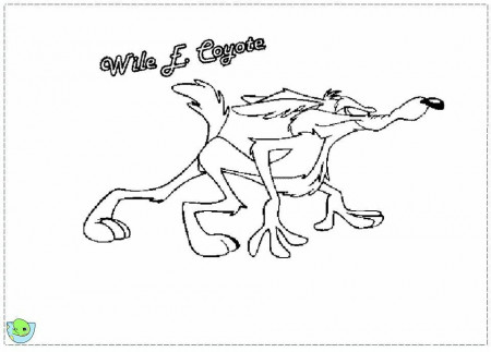 Wile e Coyote Coloring page- DinoKids.org