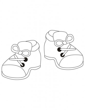 Kids And Girls Shoes: Kids Shoes Coloring Pages