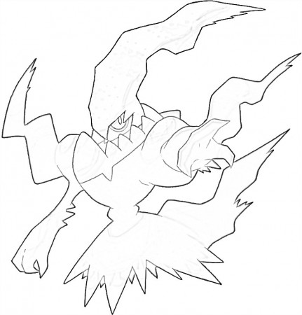 Printable Darkrai Pokemon Coloring Pages - Anime Coloring Pages