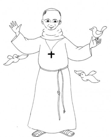 Pope Francis coloring pages | Pope Francis