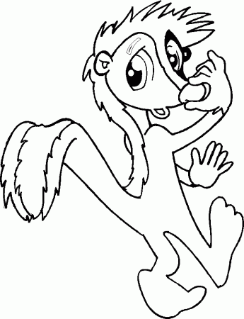 Skunk Coloring Pages - Max Coloring