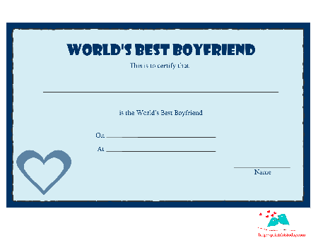 7 Best Images of I Love You Printable Certificates - Free ...