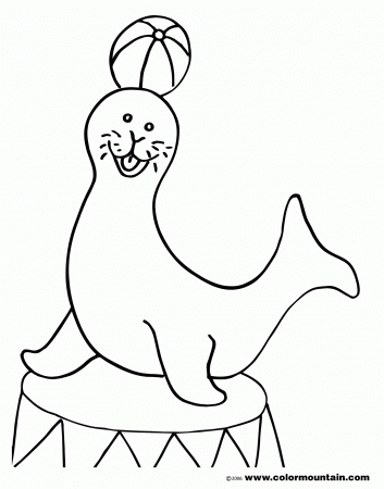 free circus ds seal 1 coloring page - VoteForVerde.com