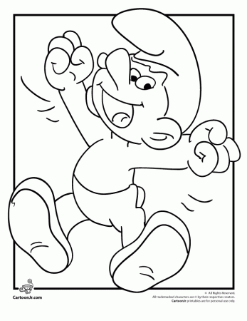 Smurfs Coloring Pages | Cartoon Jr.