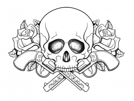 Best Skulls Coloring Pages For Adults