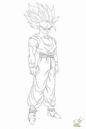 gohan coloring pages - High Quality Coloring Pages