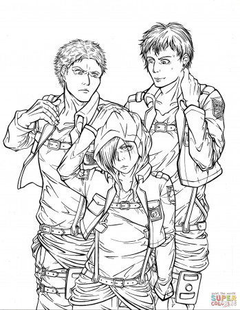 Attack on Titan coloring pages | Free Coloring Pages