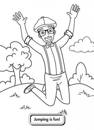 10 Best Free Printable Blippi Coloring Pages For Kids - Coloring Home