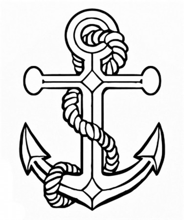 Images of a Anchor coloring pages | Anchor drawings, Coloring ...