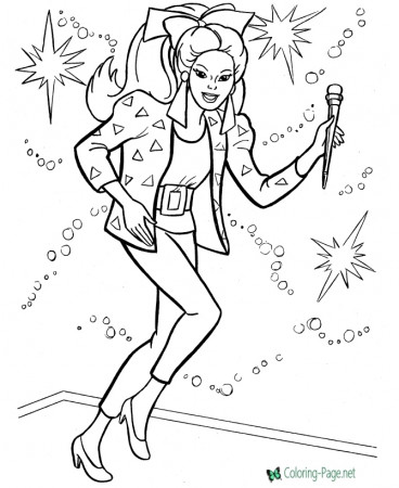 Rock Stars Coloring Page 02