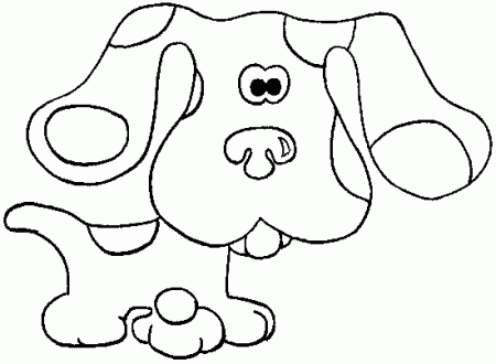 13 coloring pages of blues clues | Print Color Craft
