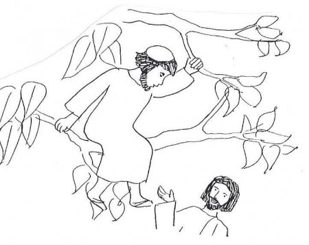 Zacchaeus coloring page | Zacchaeus