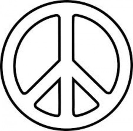 Coloring Page Sign Peace Symbol - Colorings.net