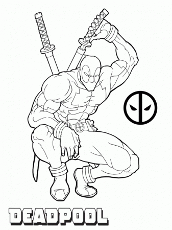 Coloring Pages Deadpool