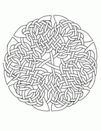 Celtic Knot Coloring Page - Coloring Pages for Kids and for Adults
