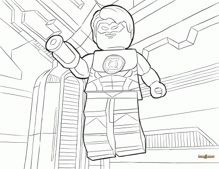 Lego Green Lantern Coloring Pages - Colorine.net | #9936