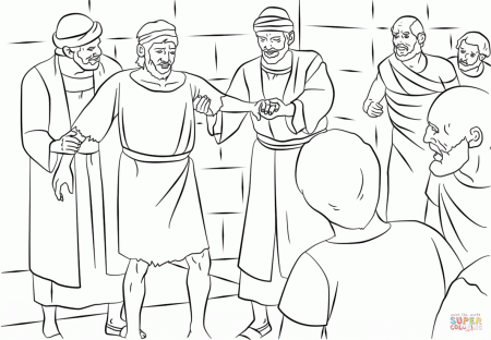Paul and Barnabas in Lystra coloring page | Free Printable ...