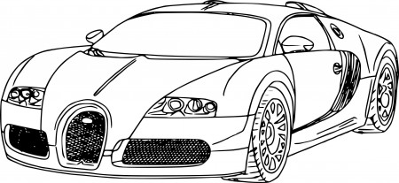 Printable Bugatti Chiron Coloring Page (Page 1) - Line.17QQ.com