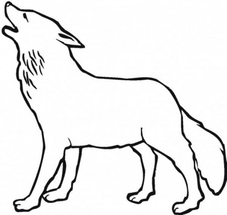Wolf Howling In The Night Coloring Page - Download & Print Online Coloring  Pages for Free | Color Nimbus