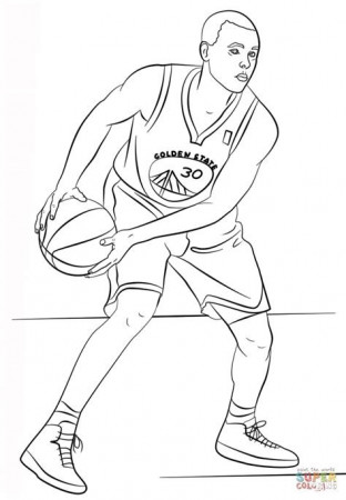 Various Stephen Curry Coloring Pages Basketball Style - Theseacroft