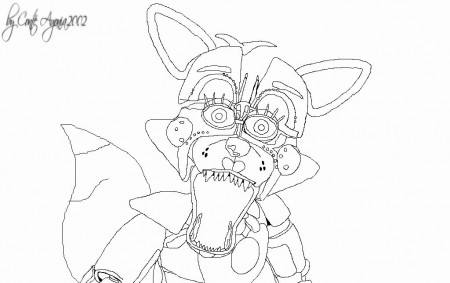 Funtime Foxy Coloring Page Luxury Funtime Foxy Free Coloring Pages | Funtime  foxy, Coloring pages, Foxy