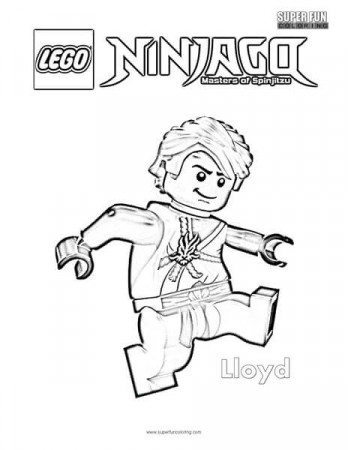 Lloyd Lego Ninjago Coloring Page - Super Fun Coloring