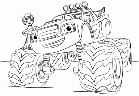 Monster Truck Coloring Pages - Coloring Pages For Kids And Adults