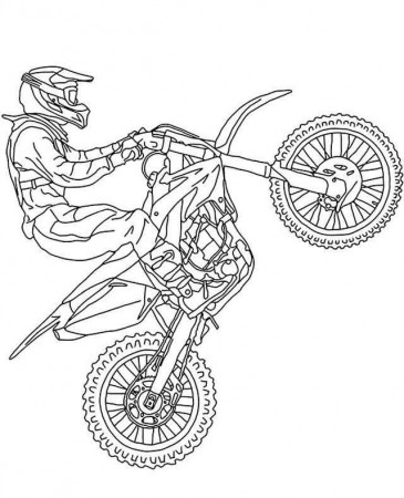 10 Best Free Printable Dirt Bike Coloring Pages for Kids : r/Art