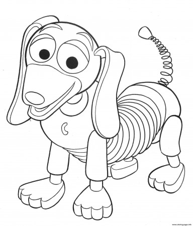 Slinky Dod Is Doing Good Coloring page Printable