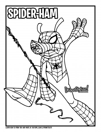Spider-Ham coloring pages