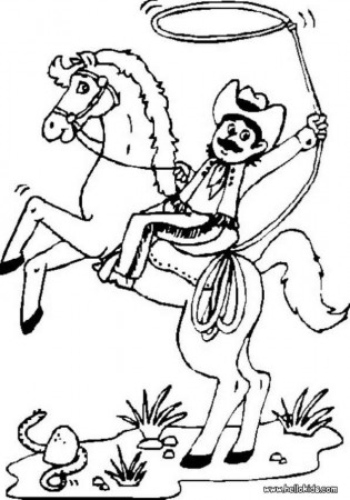 COWBOY coloring pages - Wild West
