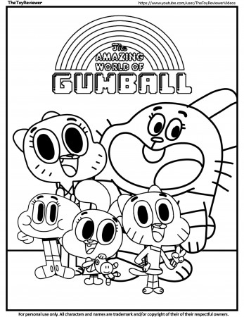 Coloring Pages : Amazing World Of Gumball Coloring Pages ...