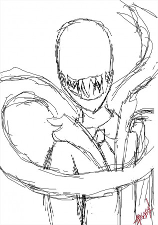 Top Coloring Pages: Slenderman Coloring Is To Draw Slender ...