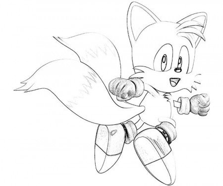 Sonic Coloring Pages Tails. miles tails prower coloring page free ...