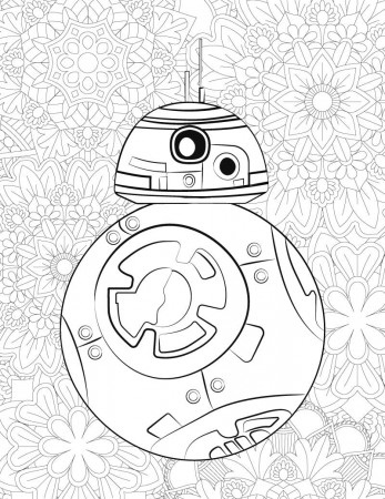 FREE Star Wars Printable Coloring Pages: BB-8 & C2-B5