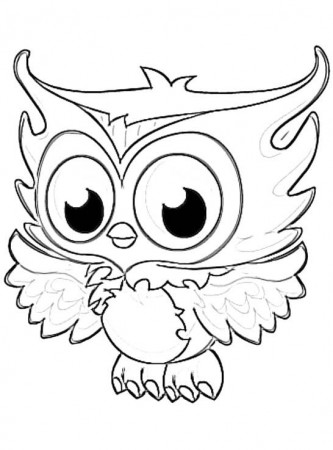 Nocturnal Bird Owl coloring pages 34 pictures cartoon clip arts ...