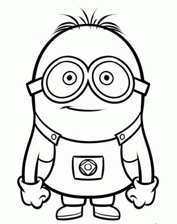 Stuart The Minion Coloring Pages.gif Coloring Pages For Kids #bhG ...