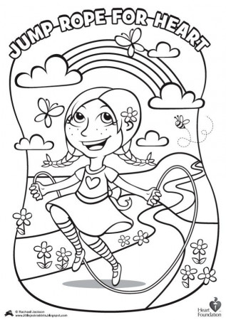 children's coloring pages jumping rope 488 | Best Coloring Page Site