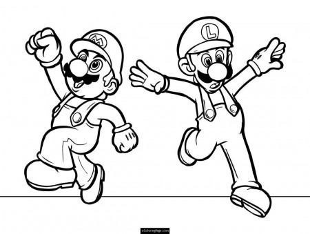 Mario Bros Coloring Pages | eColoringPage.com- Printable Coloring ...