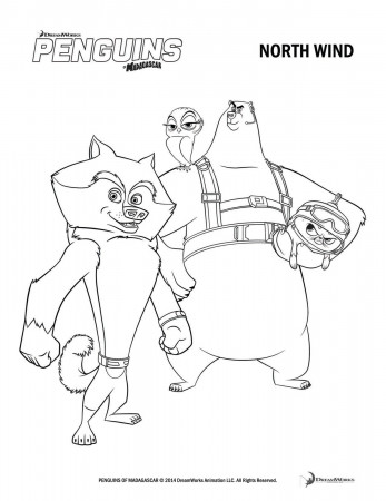 The Penguins Of Madagascar Coloring Page