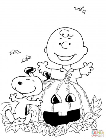 Charlie Brown Thanksgiving coloring page | Free Printable Coloring ...