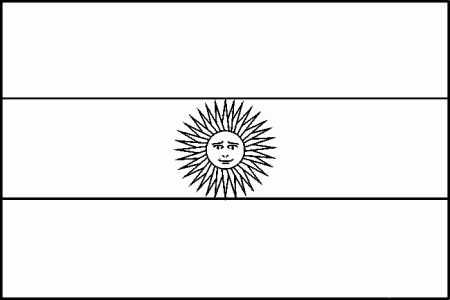 Argentina Flag Coloring Page - Coloring Home