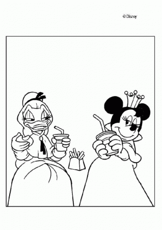Minnie Mouse Daisy Duck Coloring Pages